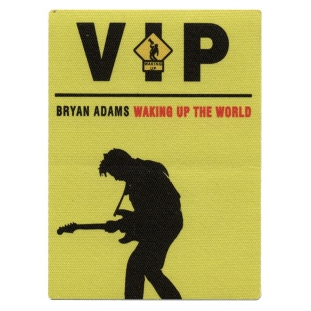 Bryan Adams 1991 Waking up the World concert tour Band VIP Backstage Pass
