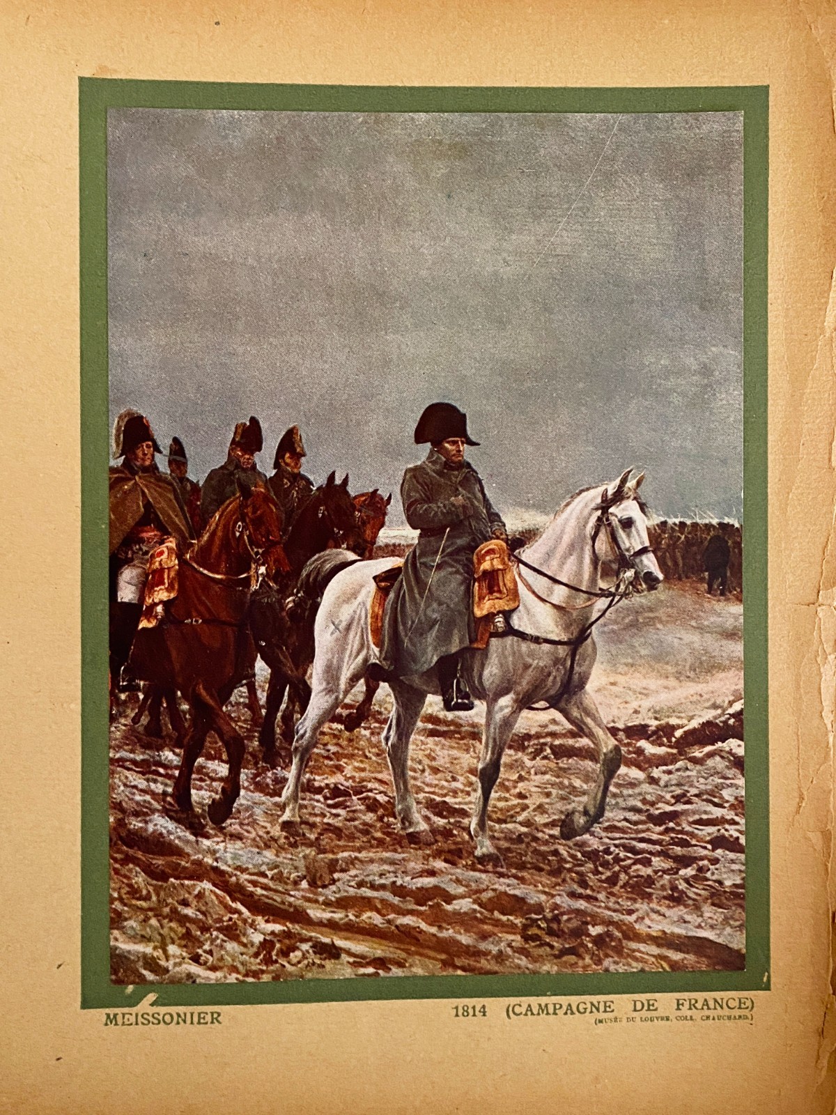 Napoleon Chromolith0 1920 – 1814 Campaign Of France – Meissonier
