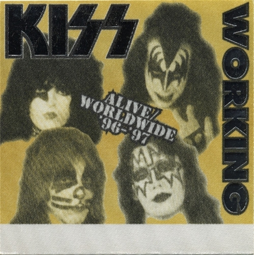KISS 1996 Alive Worldwide concert tour Working Crew Backstage Pass