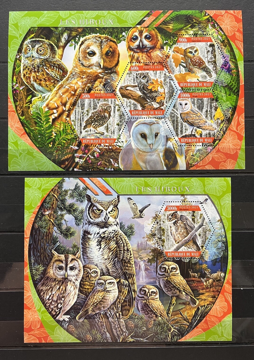 Owls / Birds / Fauna / Nature – MNH** AF2