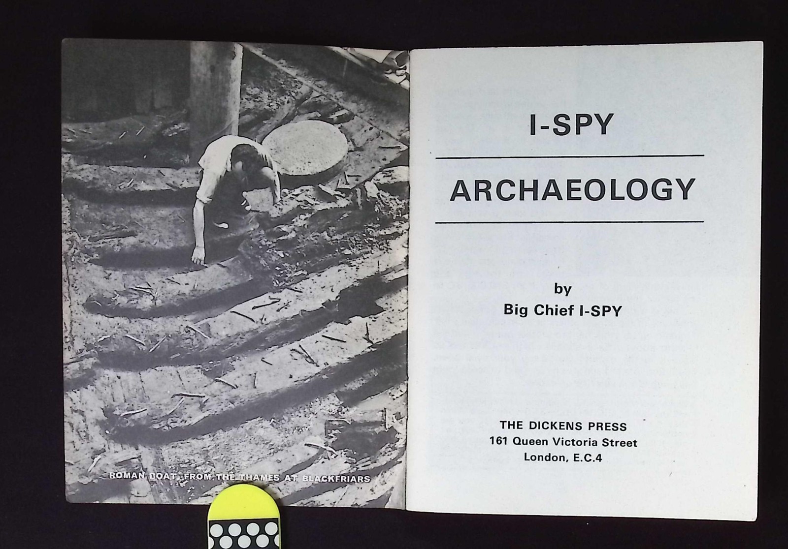 I-SPY – Archaeology by Big Chief I-SPY, 1972 The Dickens Press PB
