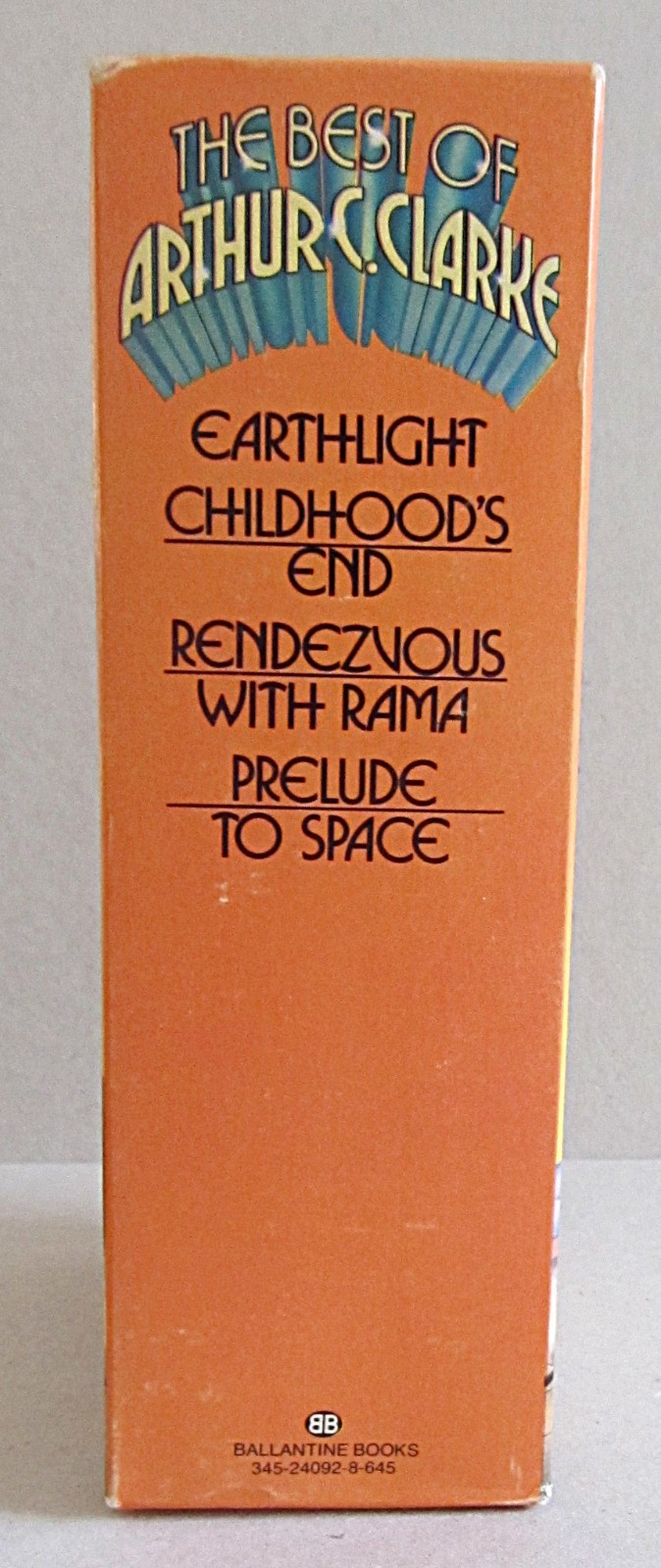 SLIP CASE/BOX~THE BEST OF ARTHUR C. CLARKE~4 PAPERBACK VOLUMES~DEL REY~MID 1970s