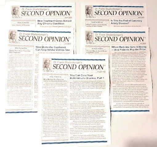 Five 2025 Issues from “Dr. Frank Shallenberger’s Second Opinion” Newsletter