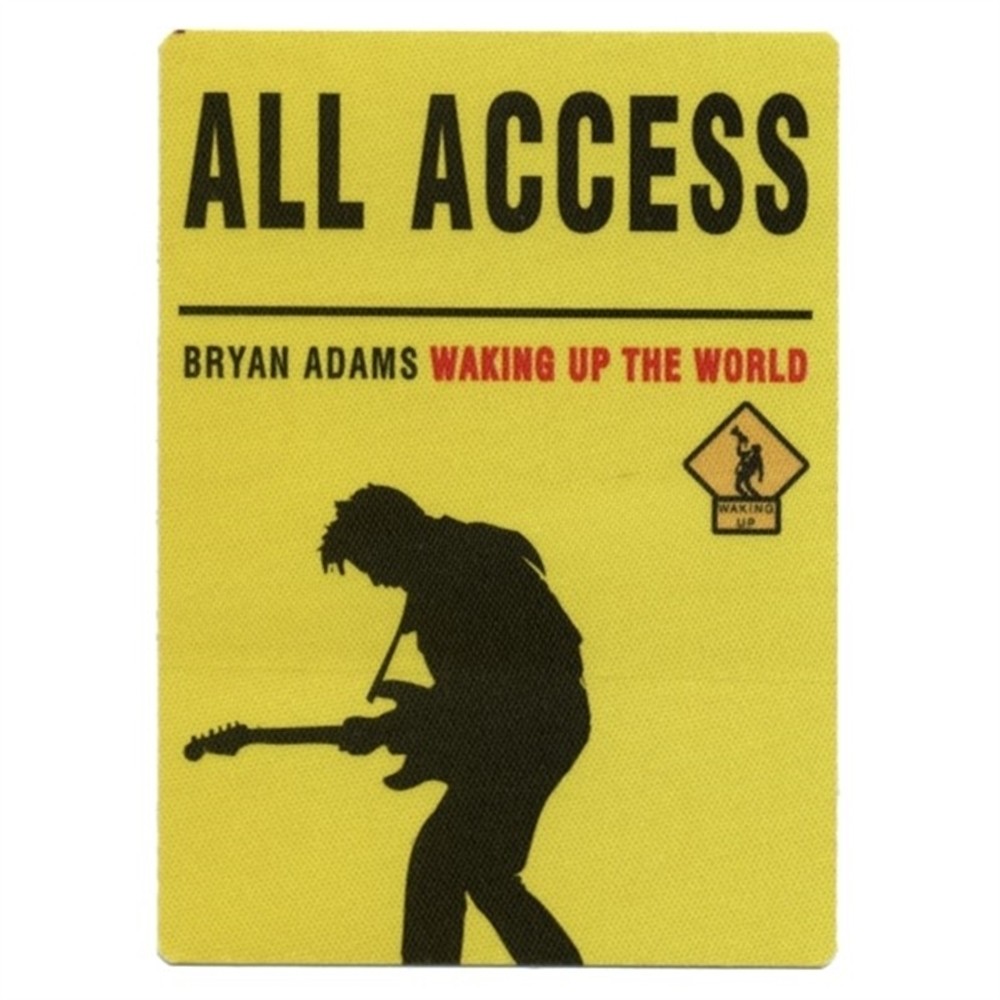 Bryan Adams 1991 Waking up the World concert tour All Access Backstage Pass