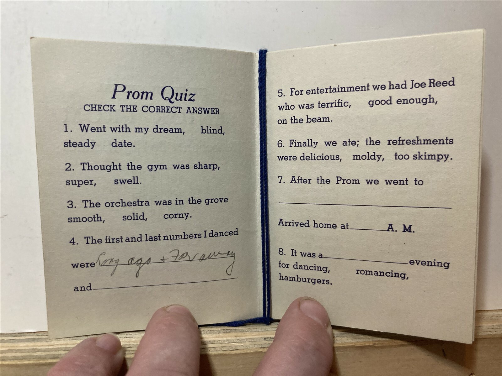 1944 Merchantville High School New Jersey Senior Prom Programs Vtg