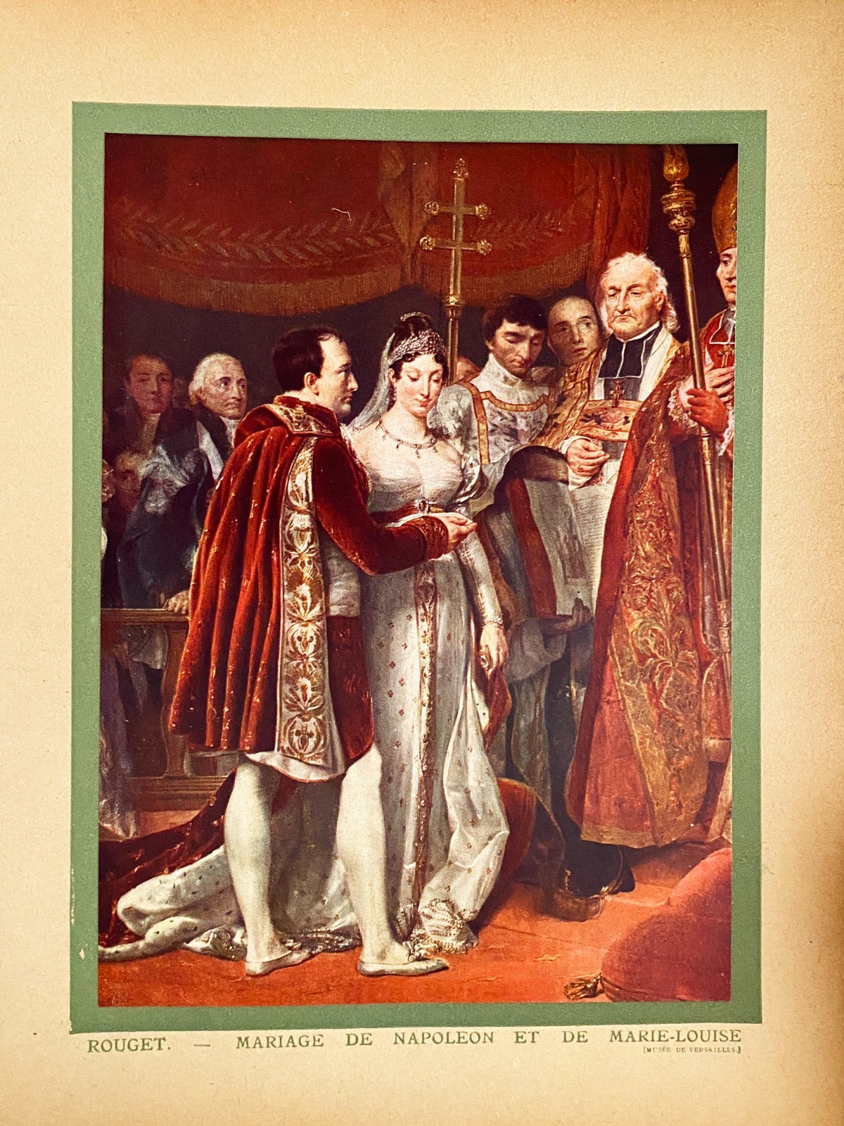 Napoleon Chromolith0 1920 – The Marriage Of Napoleon And Marie Louise – Rouget