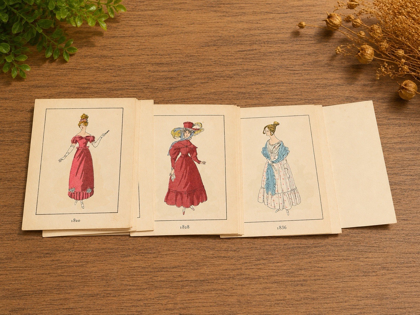 Vintage French Fashion Plate Cards Boxed Set 80 Paris Nilsson 1795-1900 Complete