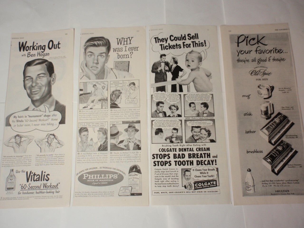 Large Lot Vtg Half Page Magazine Print Ads: Food, Kitchen Appliance, Clothing…
