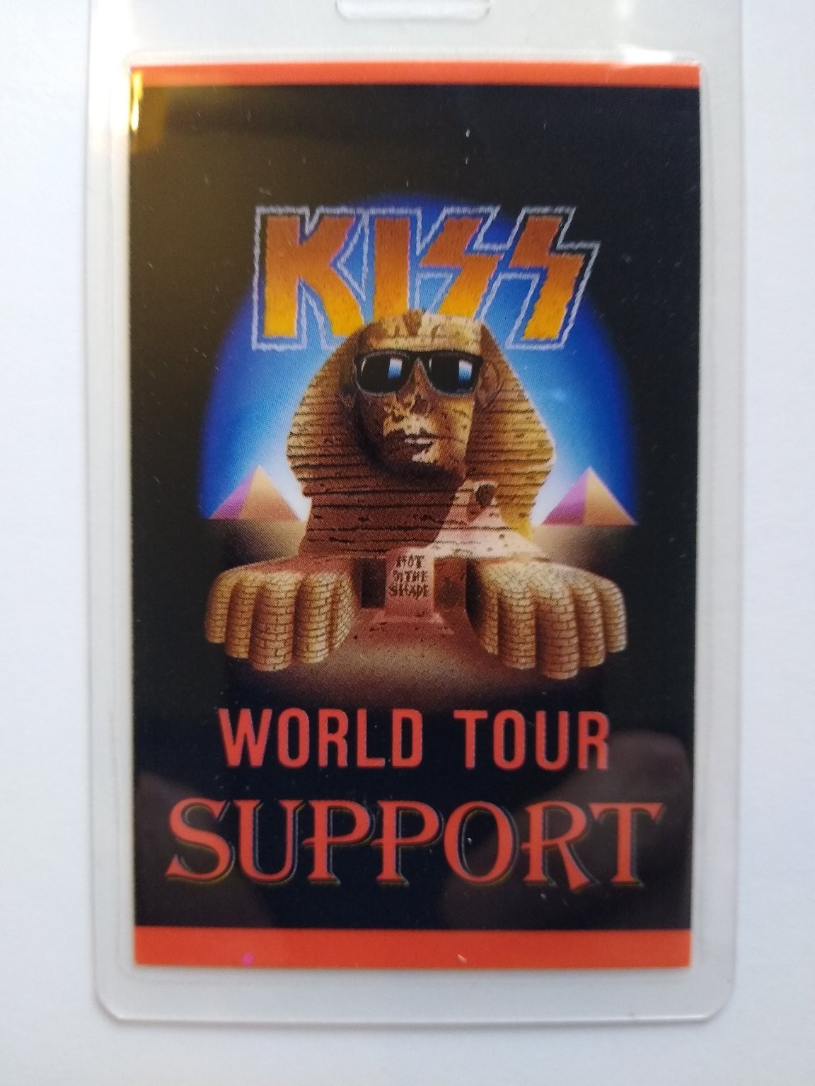 KISS World Tour Support Backstage Pass Hot in the Shade Rock Memorabilia