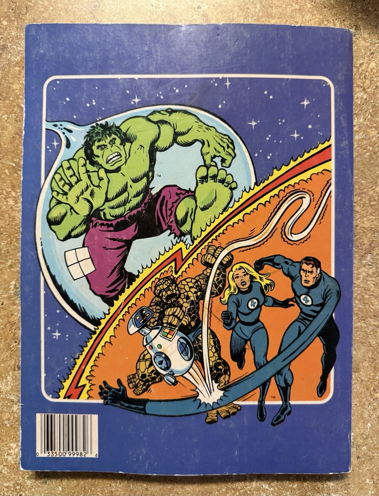 Vintage 1980s Merrigold Press Super Heroes Coloring Book Hulk Fantastic 4 Marvel