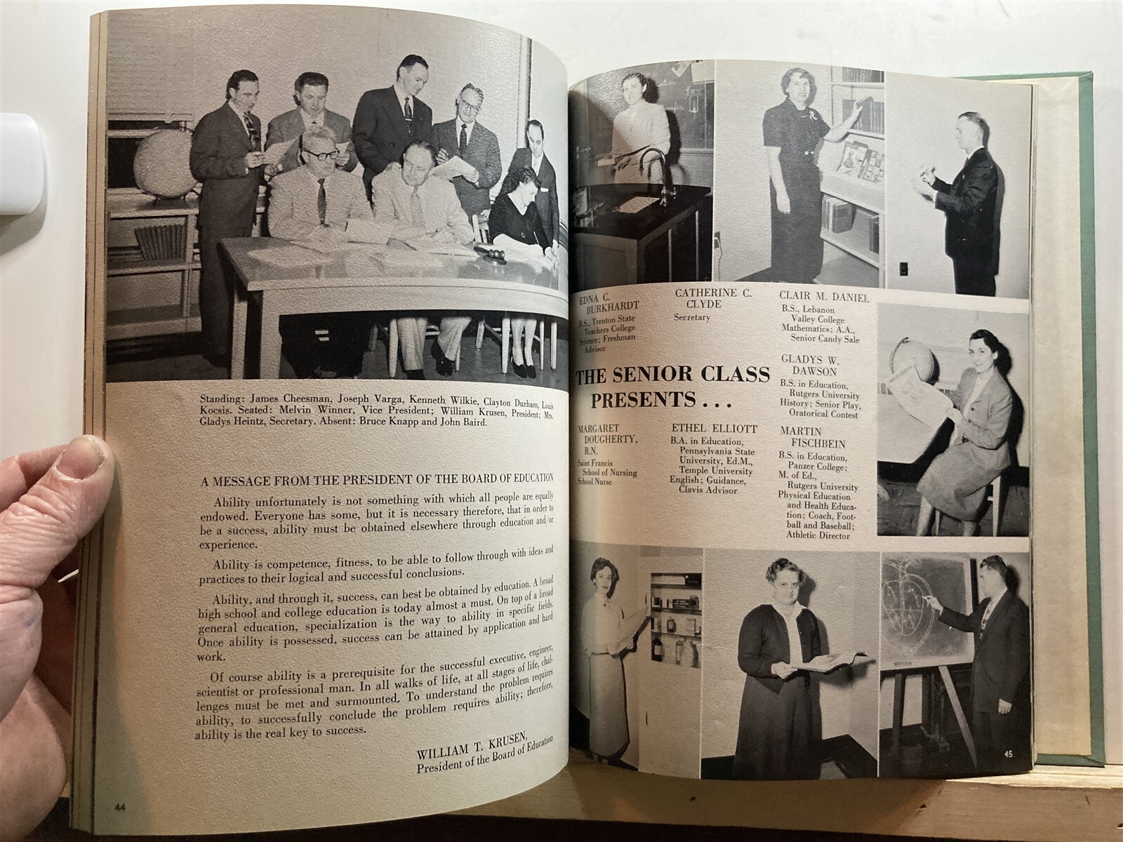 1957 Florence Township Twp High School Annual Yearbook Burlington County NJ