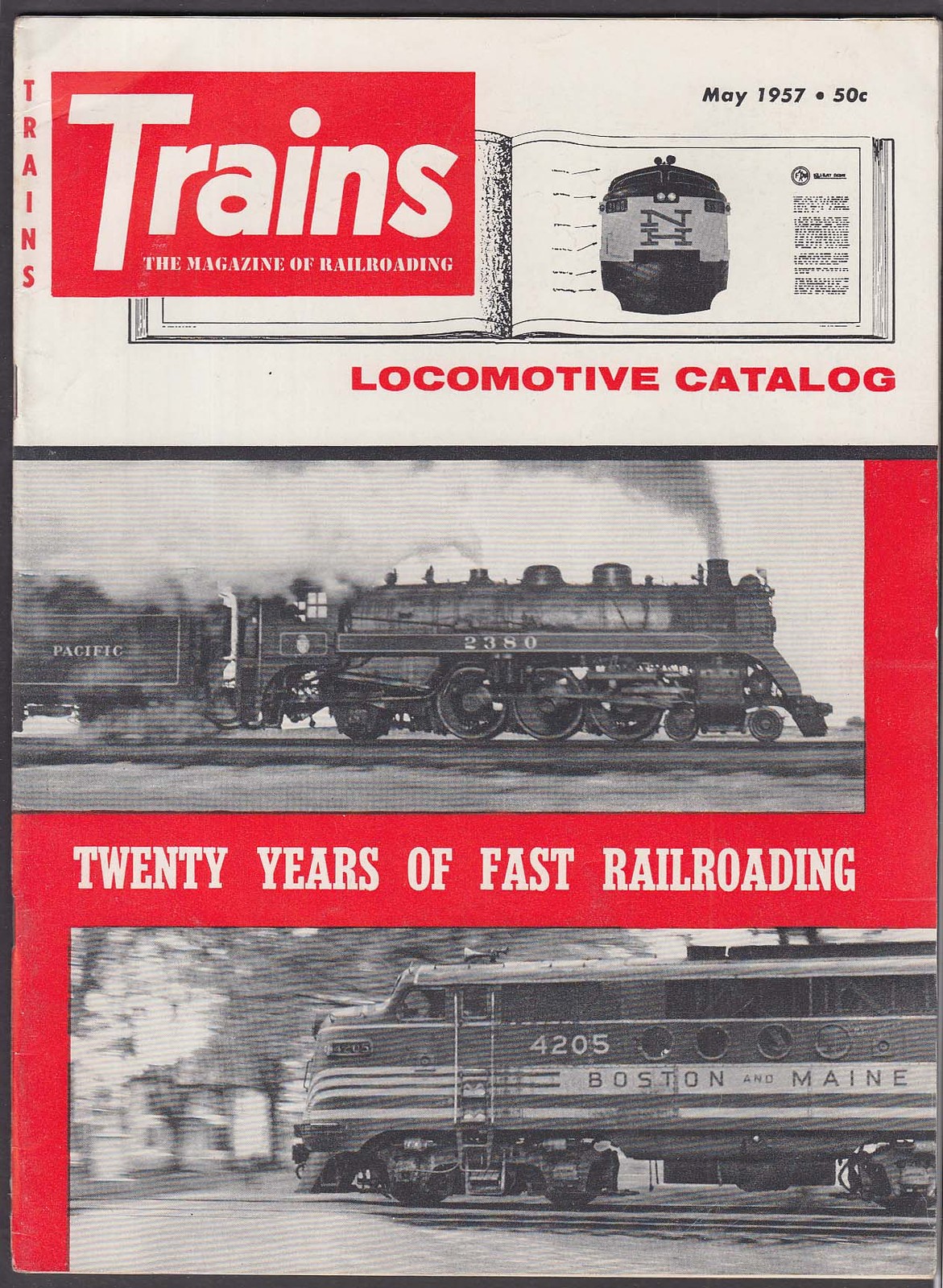 TRAINS Electro-Motive Alco Fairbanks-Morse General Electric + 5 1957