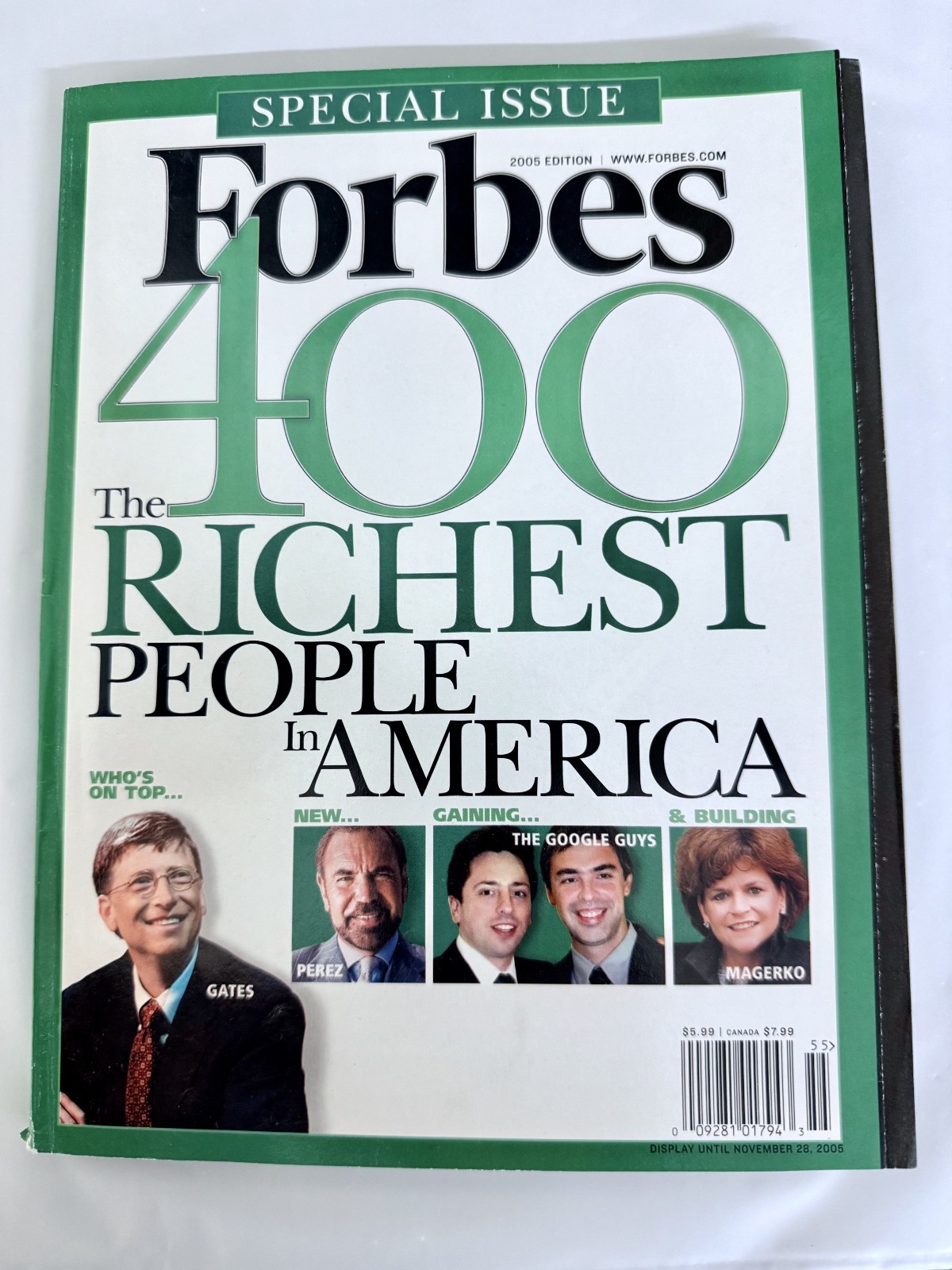 Vintage Forbes October 2005 Magazine – The 400 Richest People in America – Trump