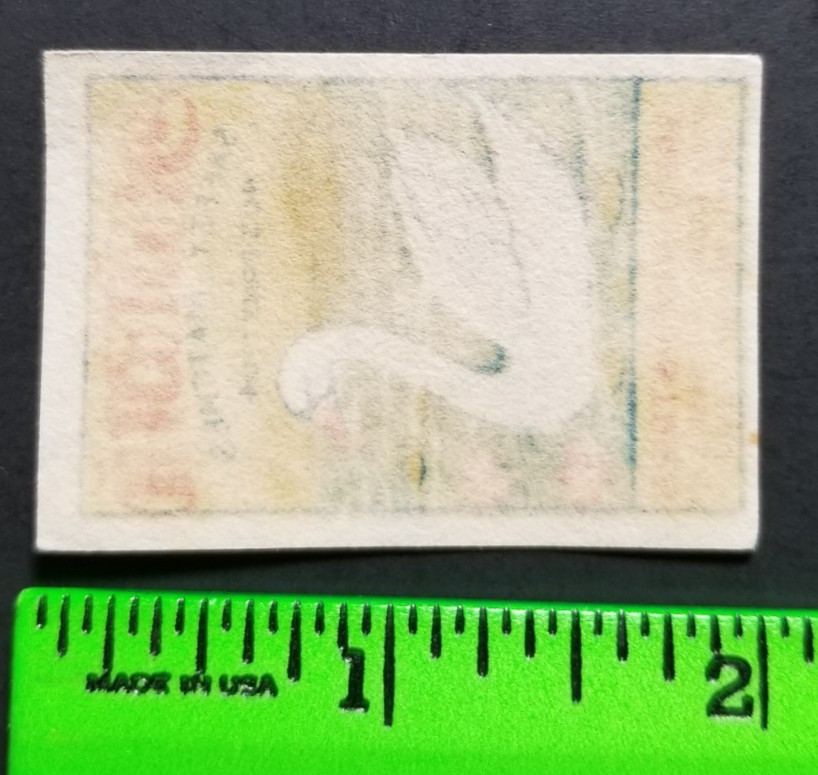 Vintage Swan Bird Safety Matches Matchbox Label