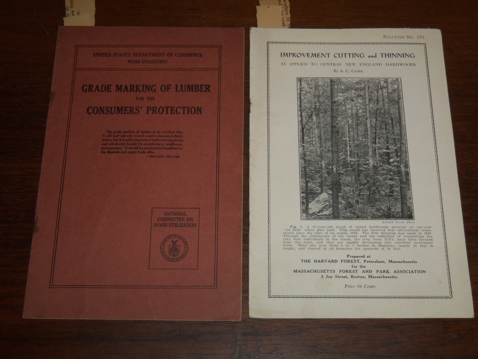 1928-1935 LUMBER BULLETINS LOT OF 2 ISSUES – GRADE MARKING – IMPROVEMENT- K 1093