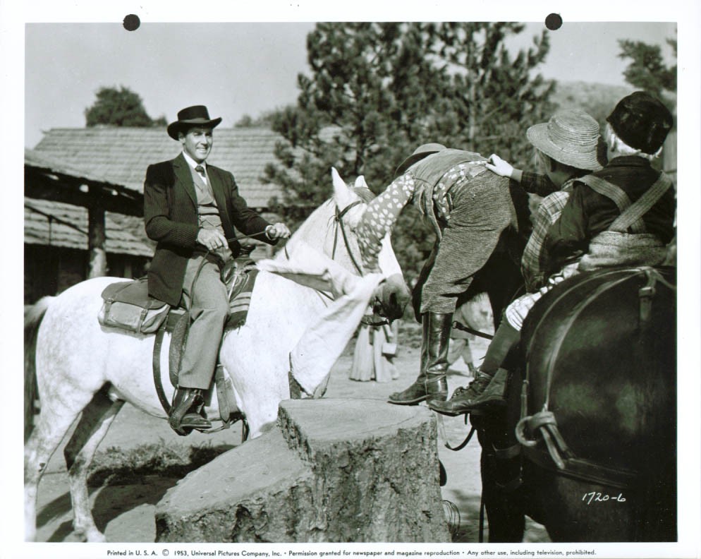 Hall boys meet Phillip Reed Take Me To Town 8×10 1953