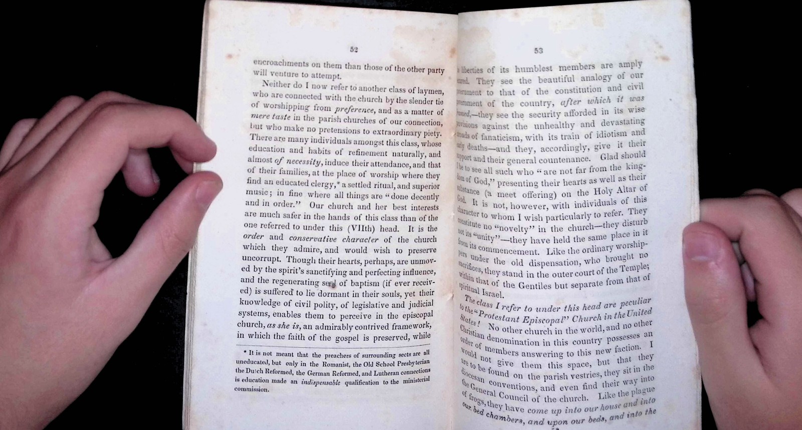 Antique Theological Treatise Protestant Episcopal Church Governance 1800s