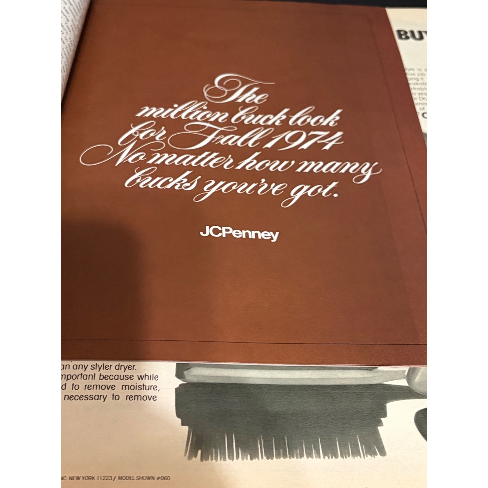 Seventeen Magazine August 1974 Back-to-School Issue w/ JCPenney Catalog Insert