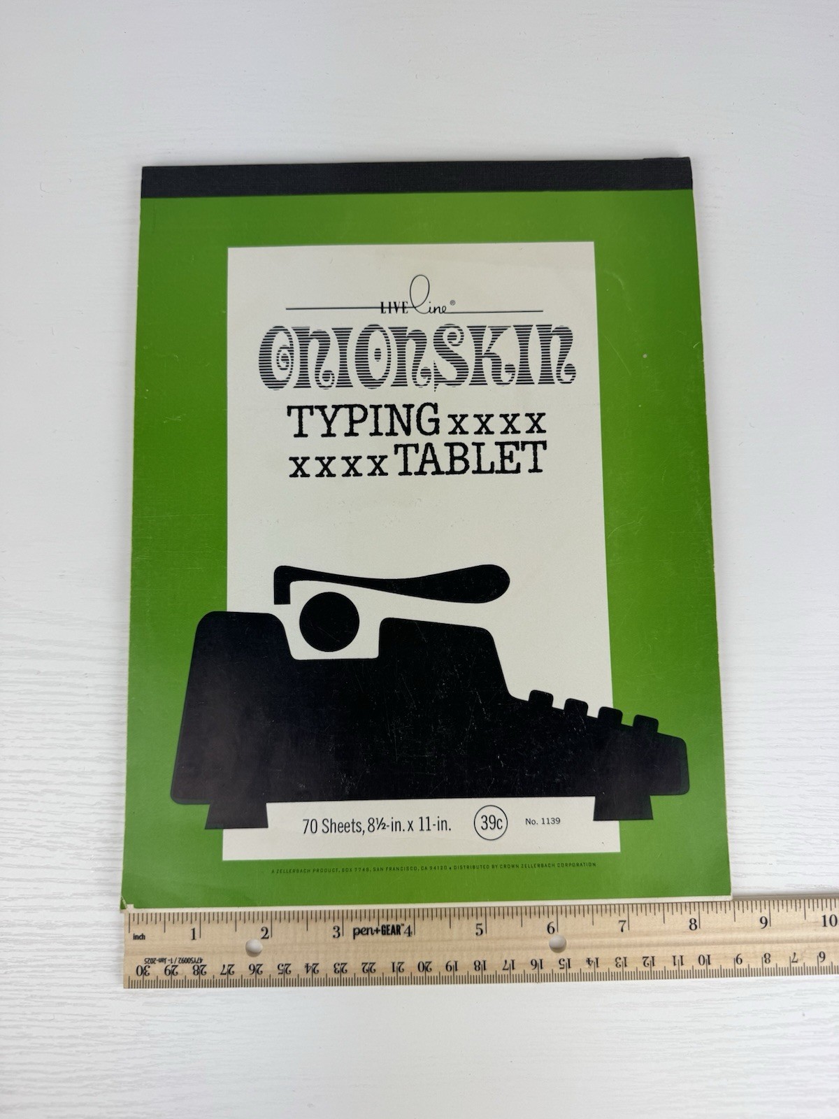 VTG 1960s- 70s Live Line Onion Skin Typing Tablet 70 Sheets Retro Paper