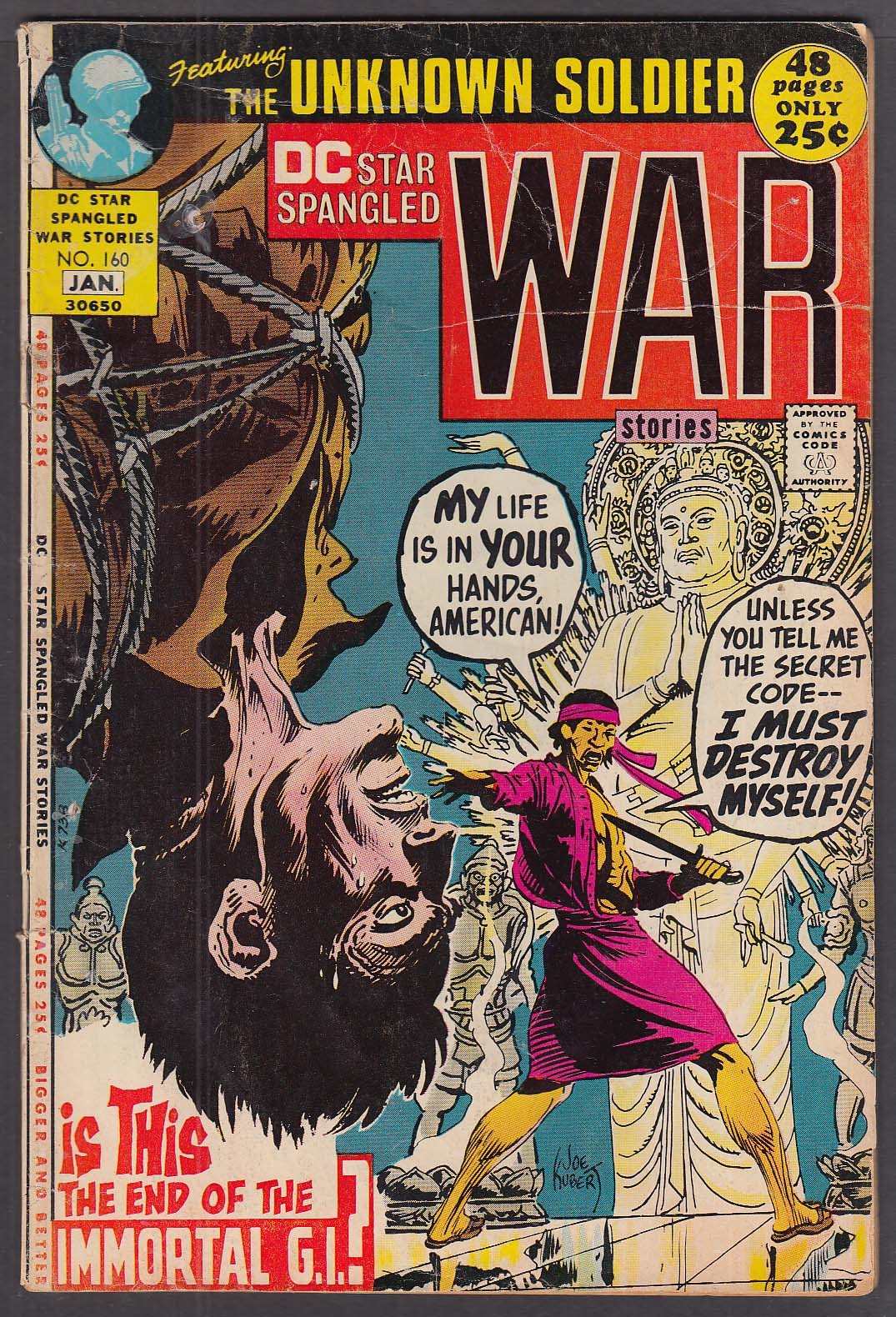 STAR SPANGLED WAR STORIES #160 Unknown Soldier DC comic book 1 1972