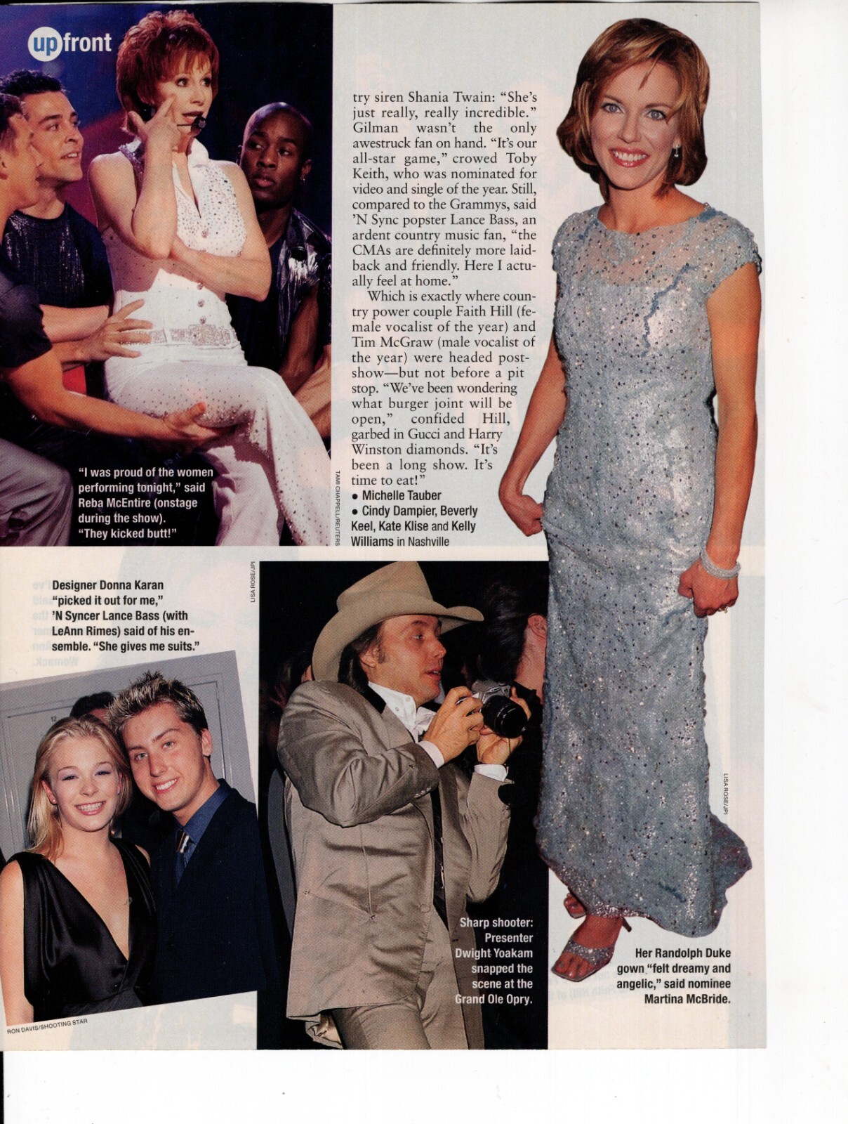Reba McEntire Dwight Yoakam Magazine Photo original Clipping 1 Page N1097