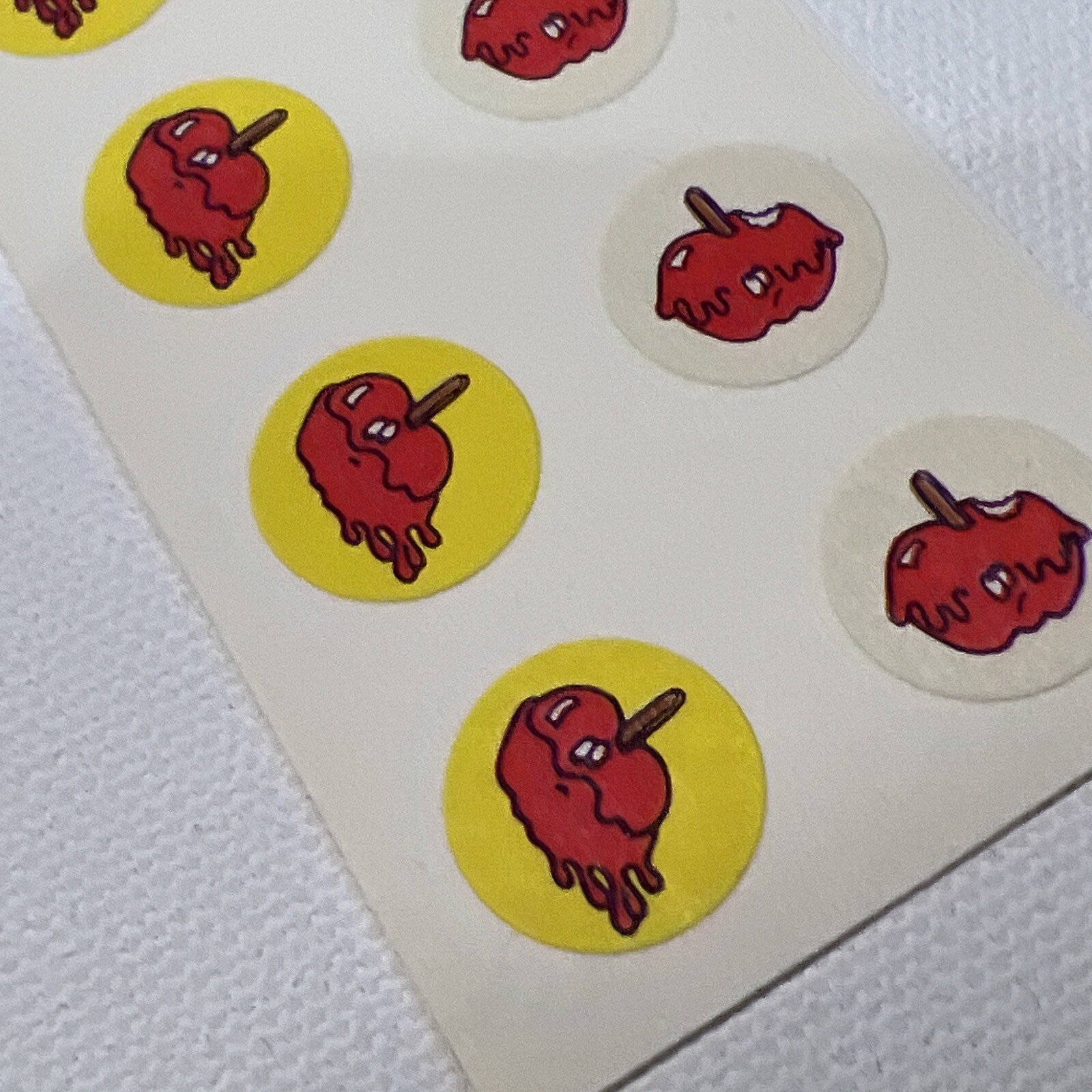 RARE Vintage Matte Scratch & Sniff Stickers 70’s Candy Apple Small Stickers