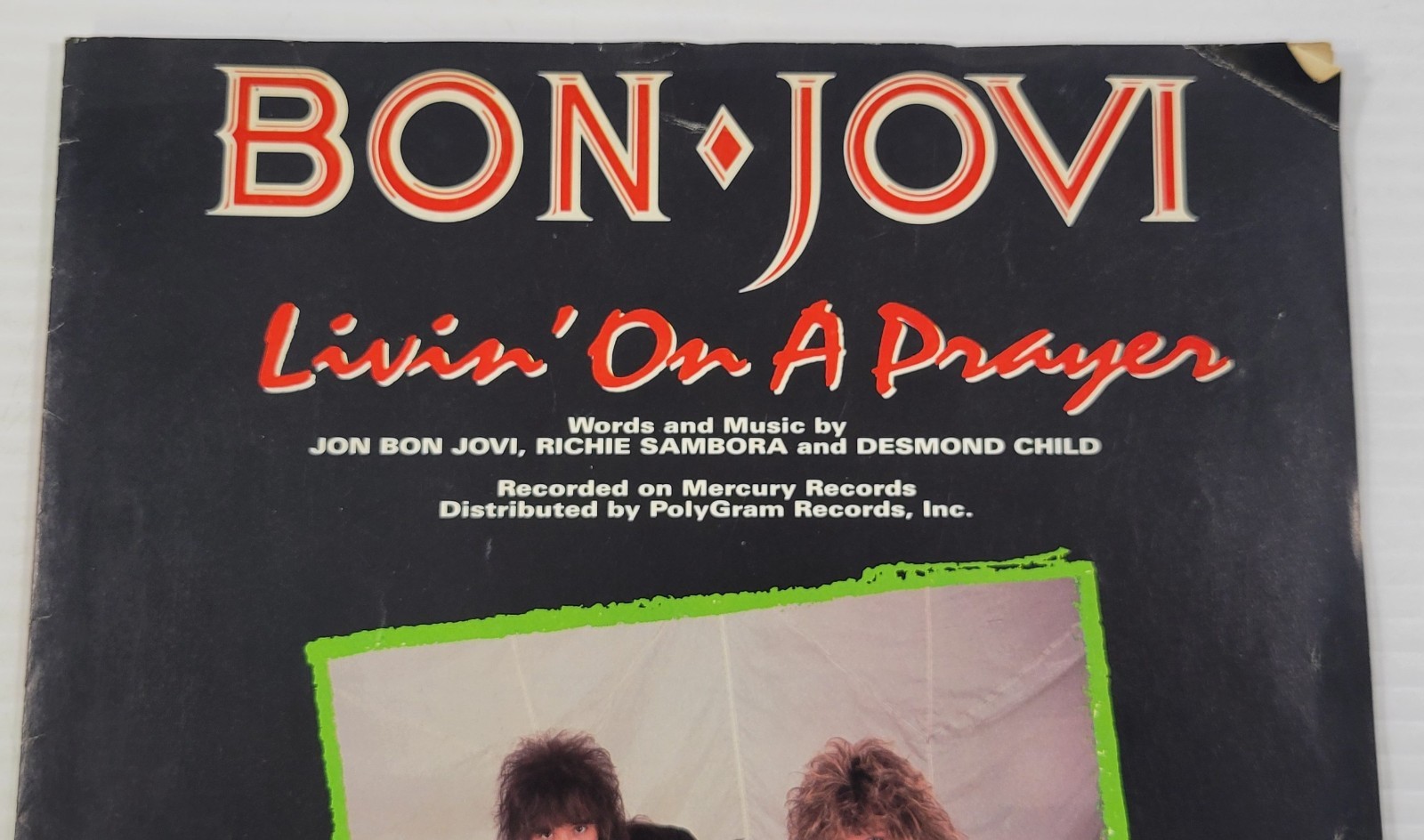 *L4) Livin’ on a Prayer – Bon Jovi – Vintage Sheet Music