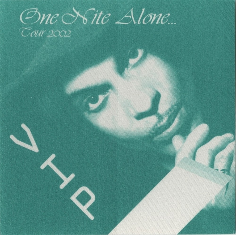 Prince 2002 One Nite Alone concert tour VIP Band Guest Backstage Pass