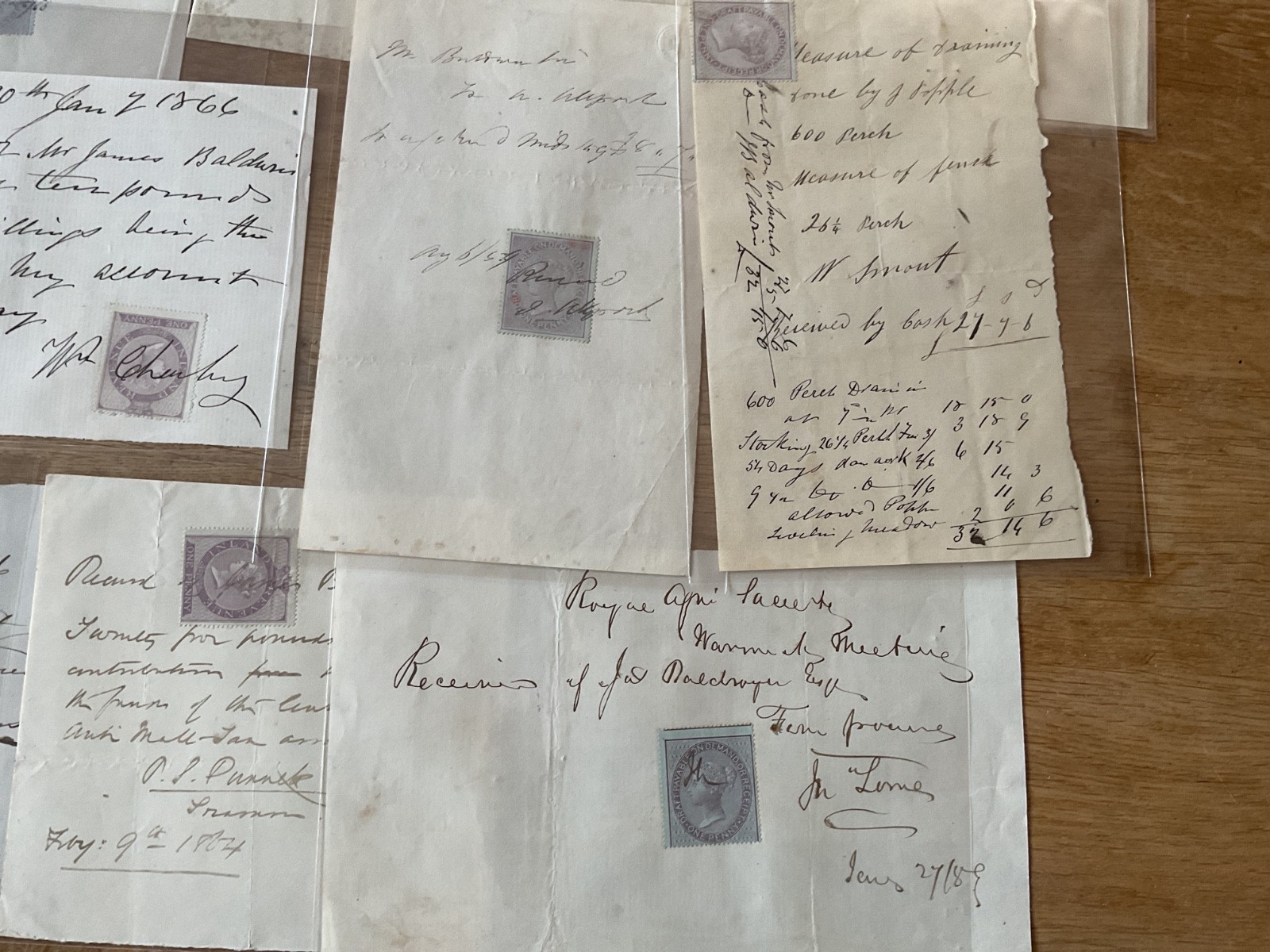 Baldwin British Industry 19th century 50+ receipt items