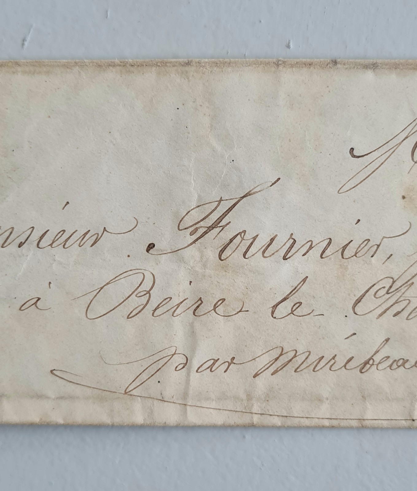 Vintage Letter Envelope For A Tutor 19th Century Stamp NAPOLEON III