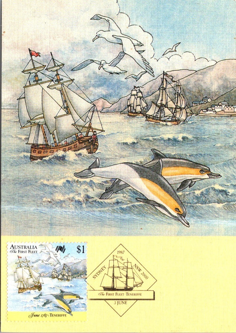 (1273) 24-7-2025 – Australia – selection of 5 early maxicard (First Fleet) B