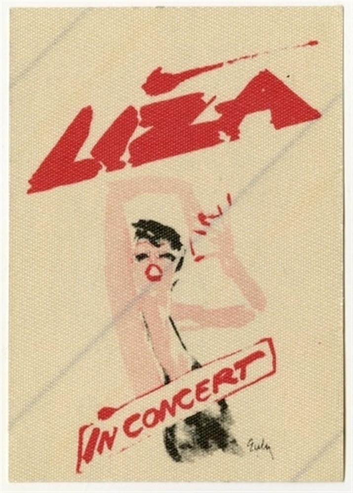 Liza Minnelli 1979 By Myself concert tour vintage Working Crew Backstage Pass