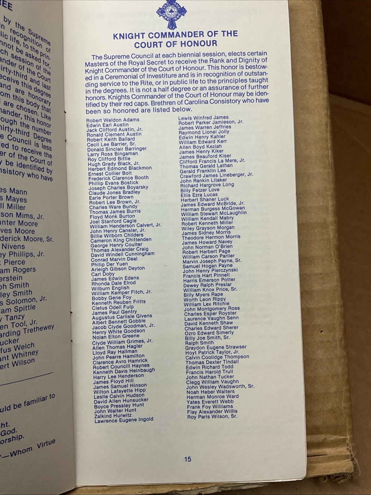 30 Oct-1 Nov 1980 Benoit-mills Memorial Class Fall Reunion Freemasonry Nc B73