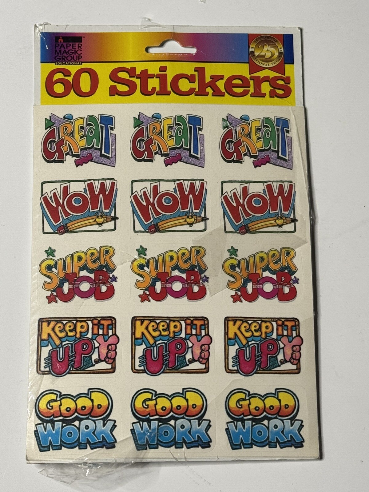 Stickers GRADING FOR TEACHERS by The Paper Magic Group 60 Vintage