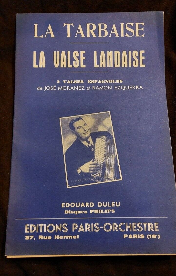 Partition La Tarbaise La Valse Landaise Edouard Duleu Sheet Music
