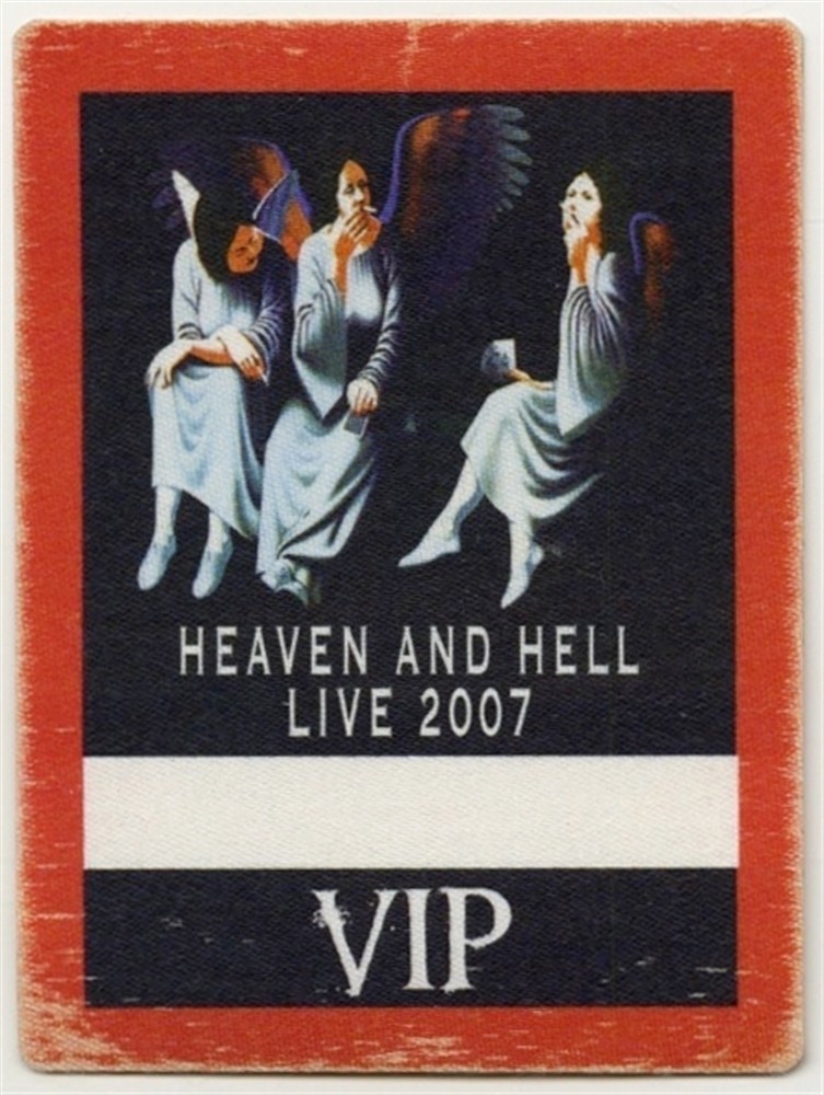 Heaven And Hell 2007 concert tour VIP band Guest Backstage Pass – Black Sabbath