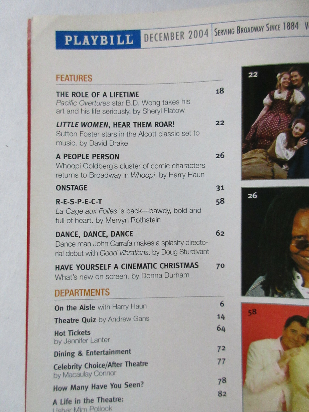 PLAYBILL – THE RIVALS December 2004 New York LINCOLN CENTER THEATRE broadway