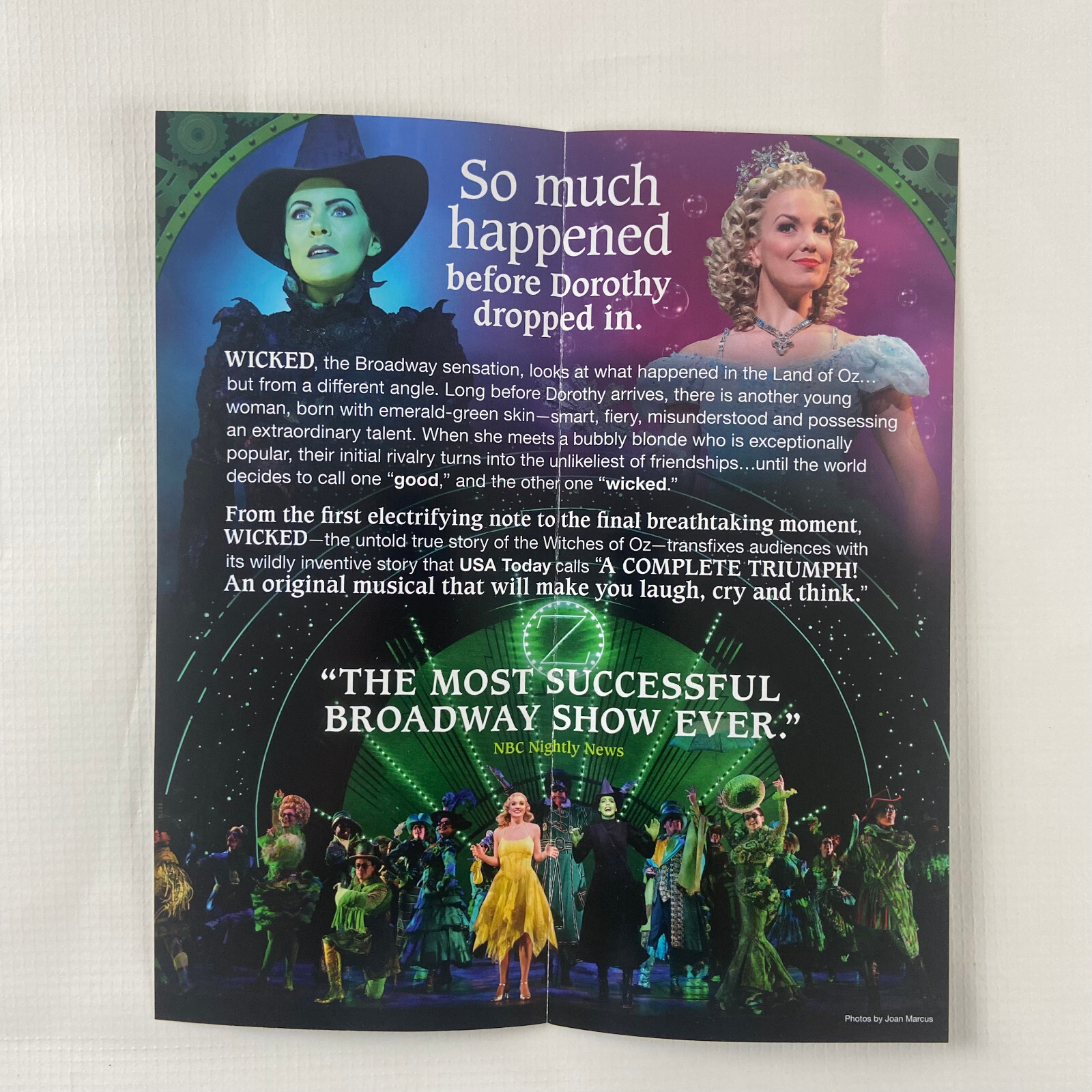 Wicked Witches of Oz 2022 Ad Flyer Broadway NYC New York City Advertisement Ads