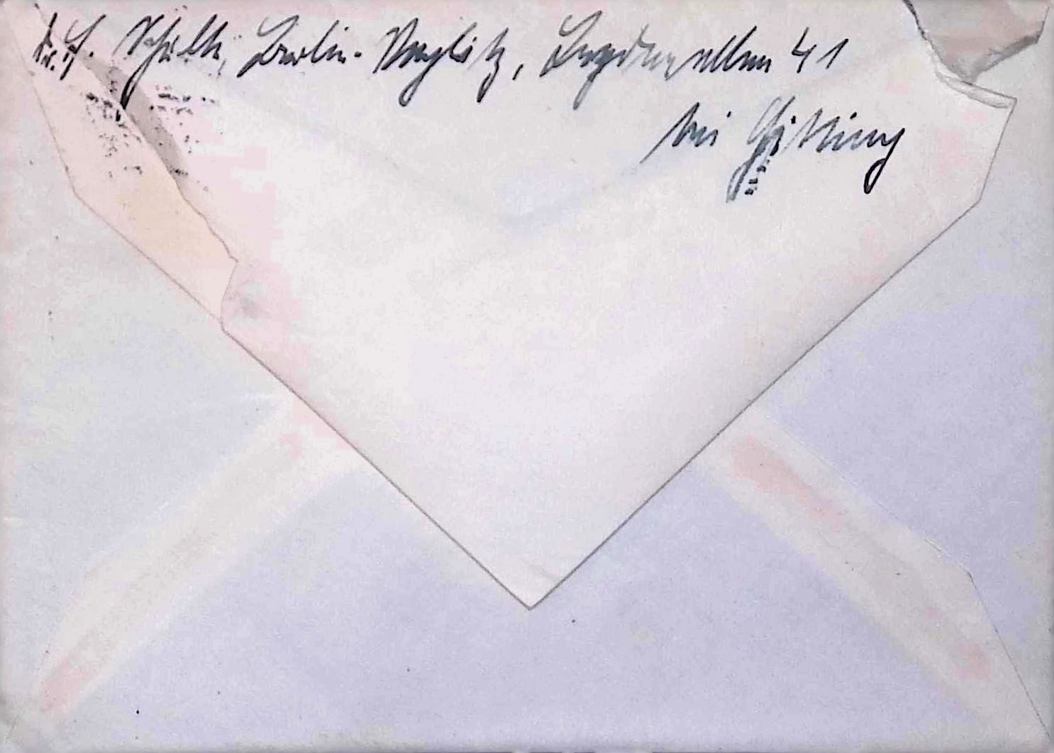 1932 Berlin Love Letter Sütterlinschrift Weimar Republic Correspondence Envelope