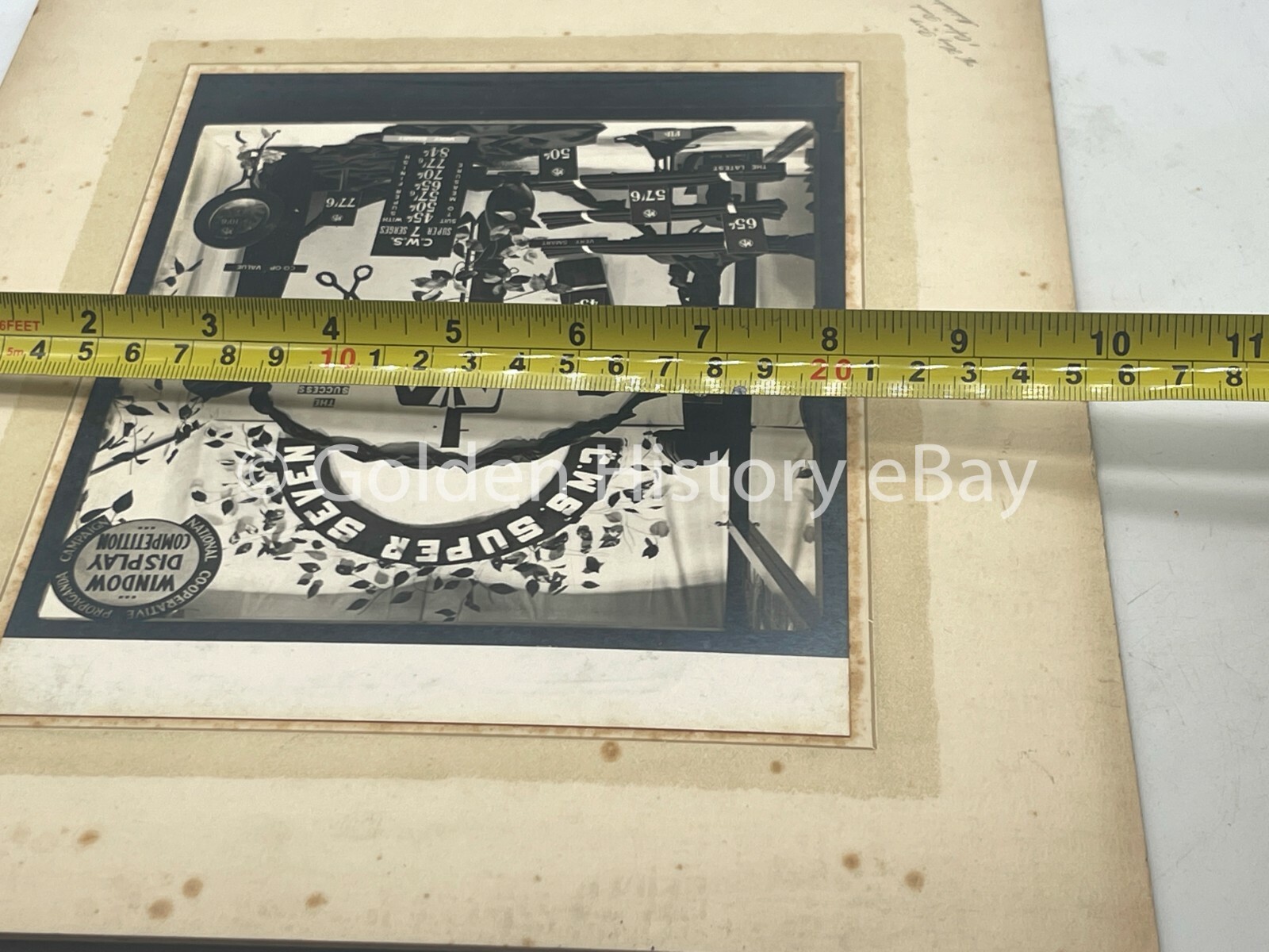 VINTAGE CO-OP SOCIETY CWS WINDOW DISPLAY PHOTO GRANGETOWN MIDDLESBOROUGH