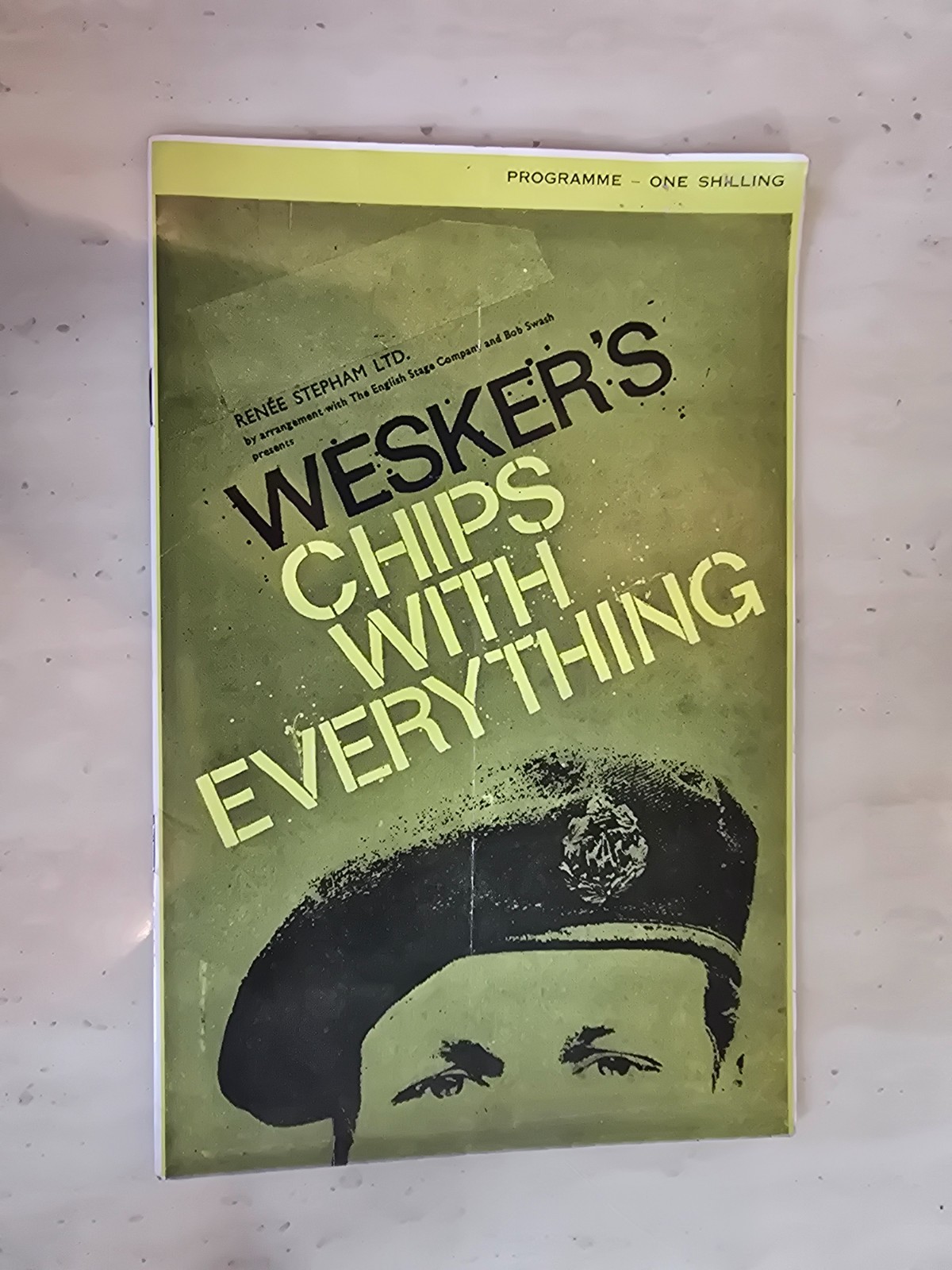 1960s Chips With Everything Theatre Programme – Paul Darrow Michael Redfern