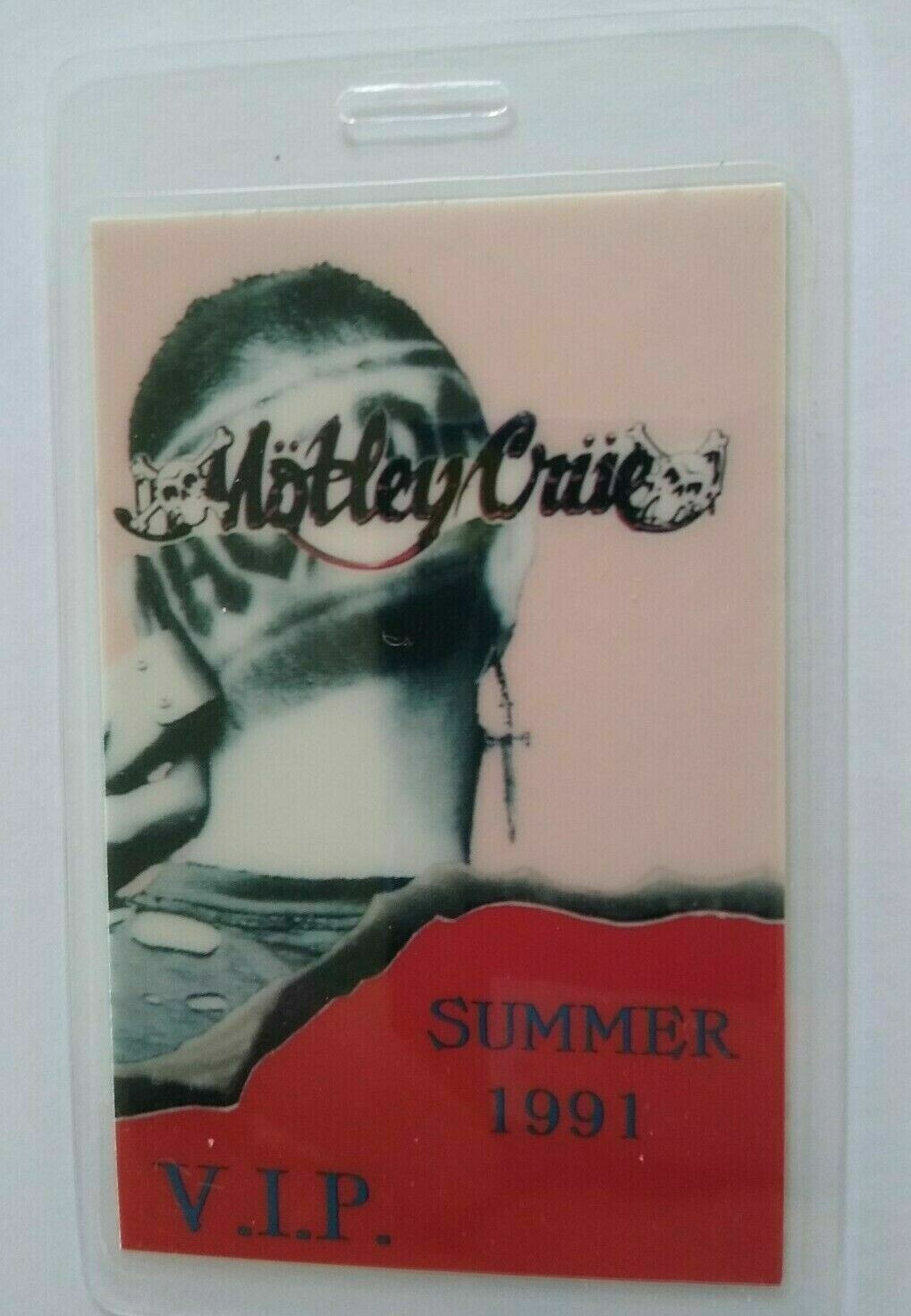 Motley Crue AC/DC 1991 Backstage Pass Original Monsters Of Rock Metal Music VIP