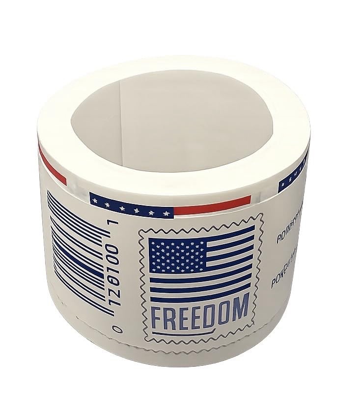100 Count Roll of 2023 To 2025 USPS For-ever Flag Stamps (Mint, Never Hinged)