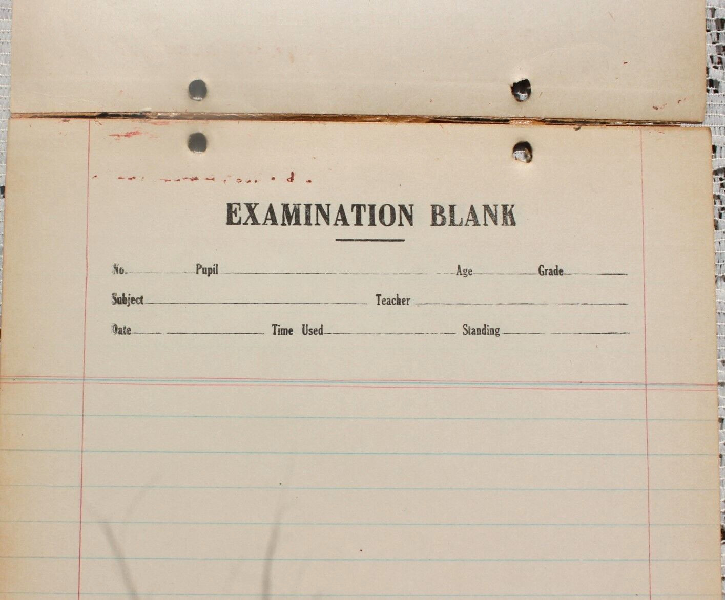 Antique Early 1900’s Gibson Girl Standard Examination Tablet