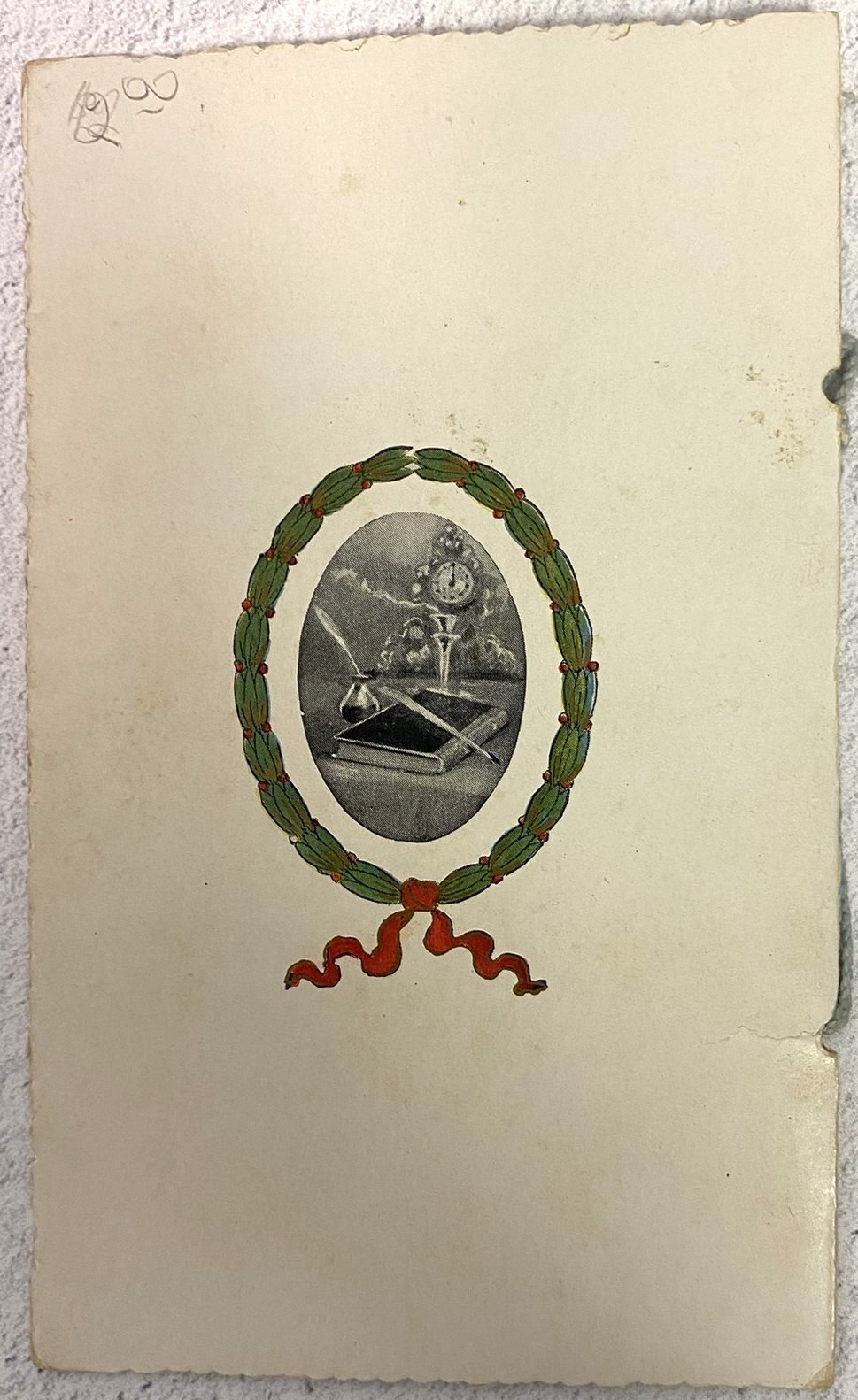 1910 Souvenir Memento Booklet Pioneer School House Embossed Americana Ephemera