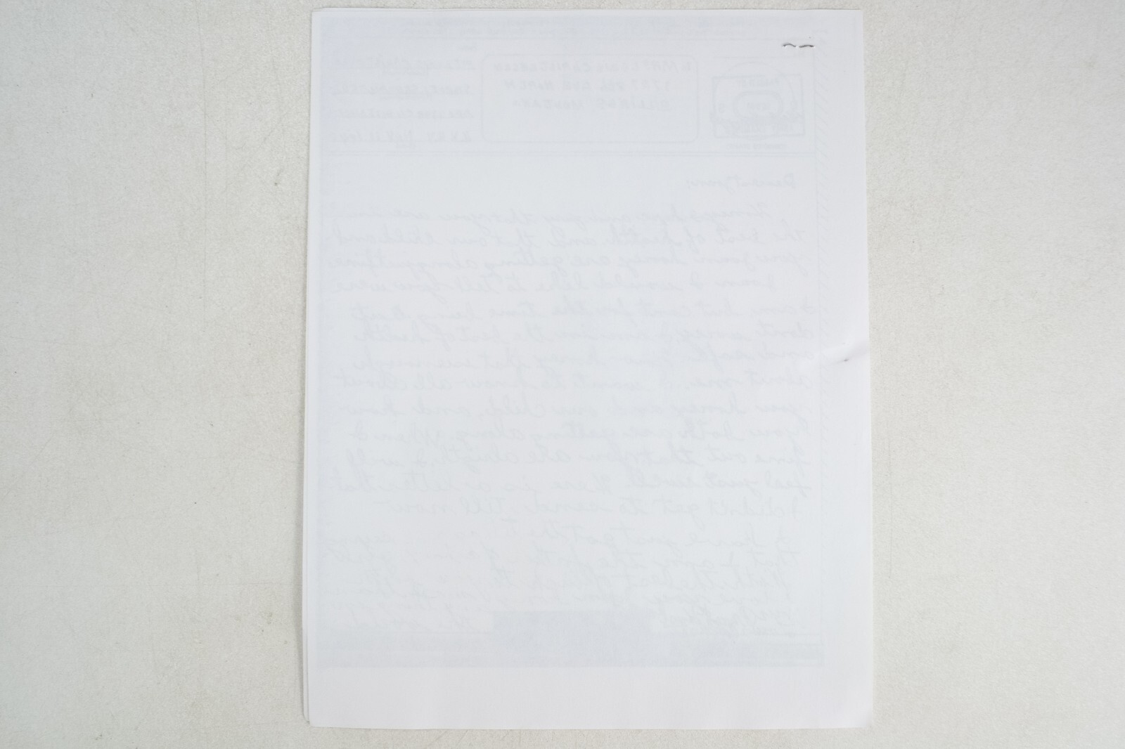 Modern Photocopies of WWII era 1943 Letters & Correspondence