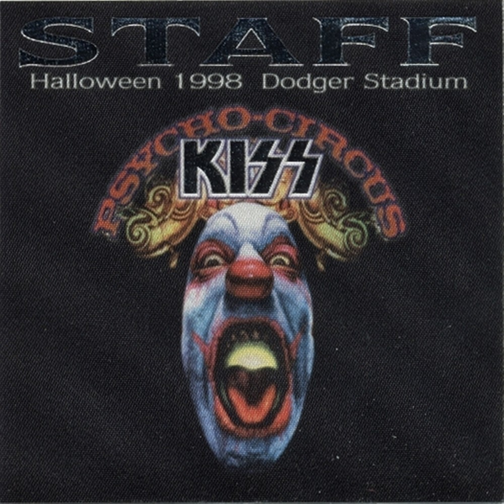 KISS 1998 Psycho Circus concert tour Staff Crew foil Backstage Pass