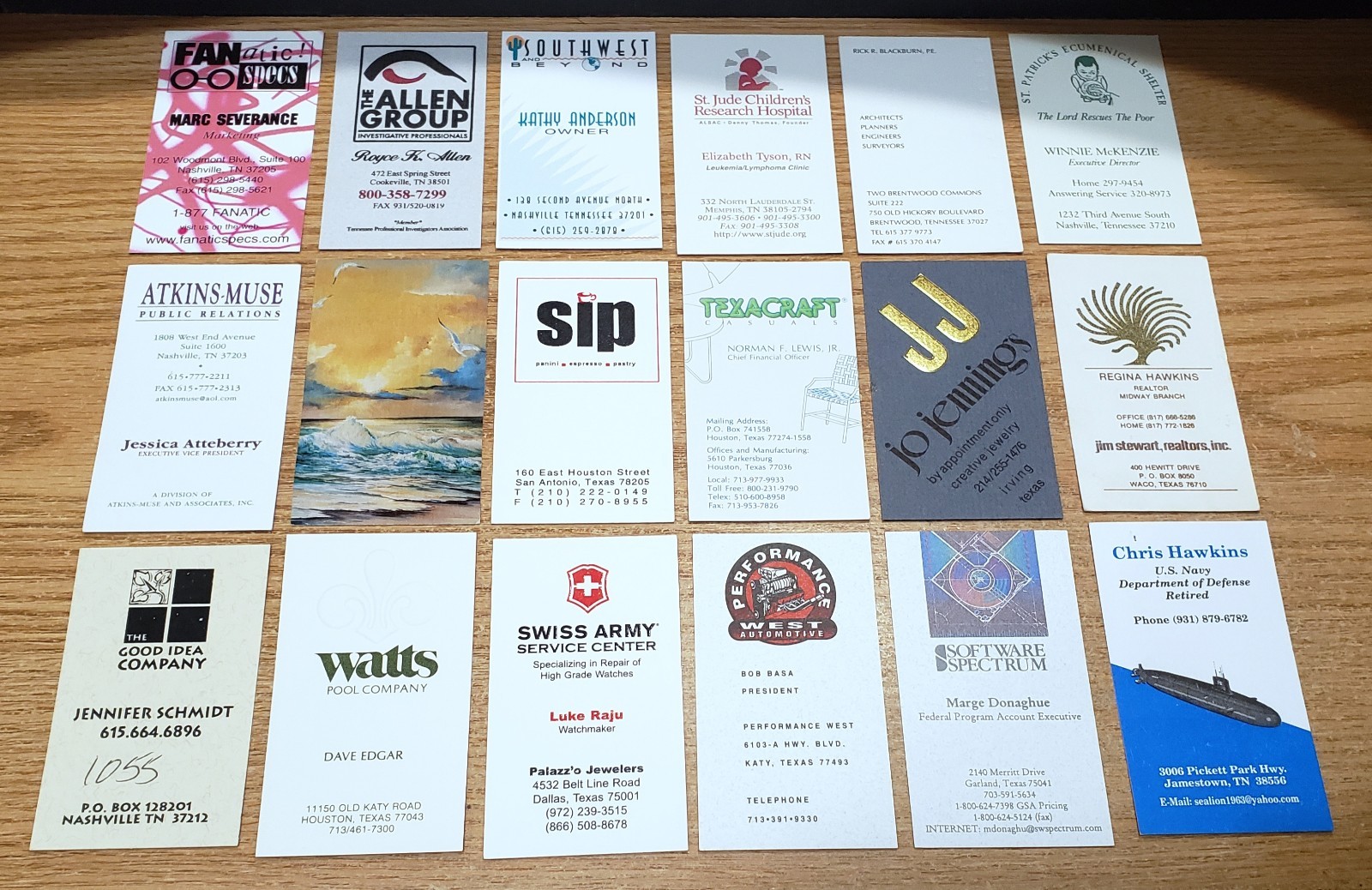 🔥 LOT of 100 VERTICAL BUSINESS CARDS for BUSINESS CARD COLLECTION L9
