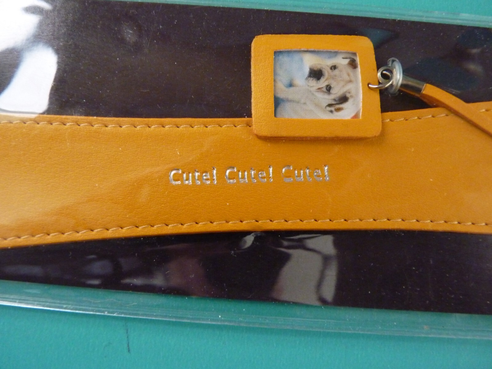 Faux Leather Bookmark w/Photo Charm Tassel NIP 5″x1″ Hallmark – Free Shipping
