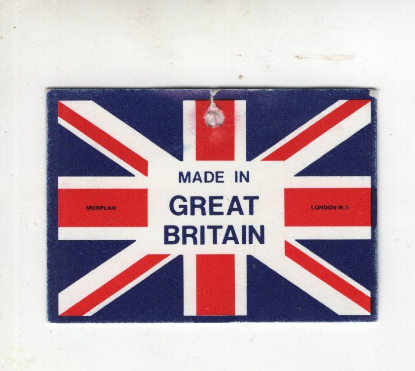 Paper “Made in Great Britain” Card/Tag